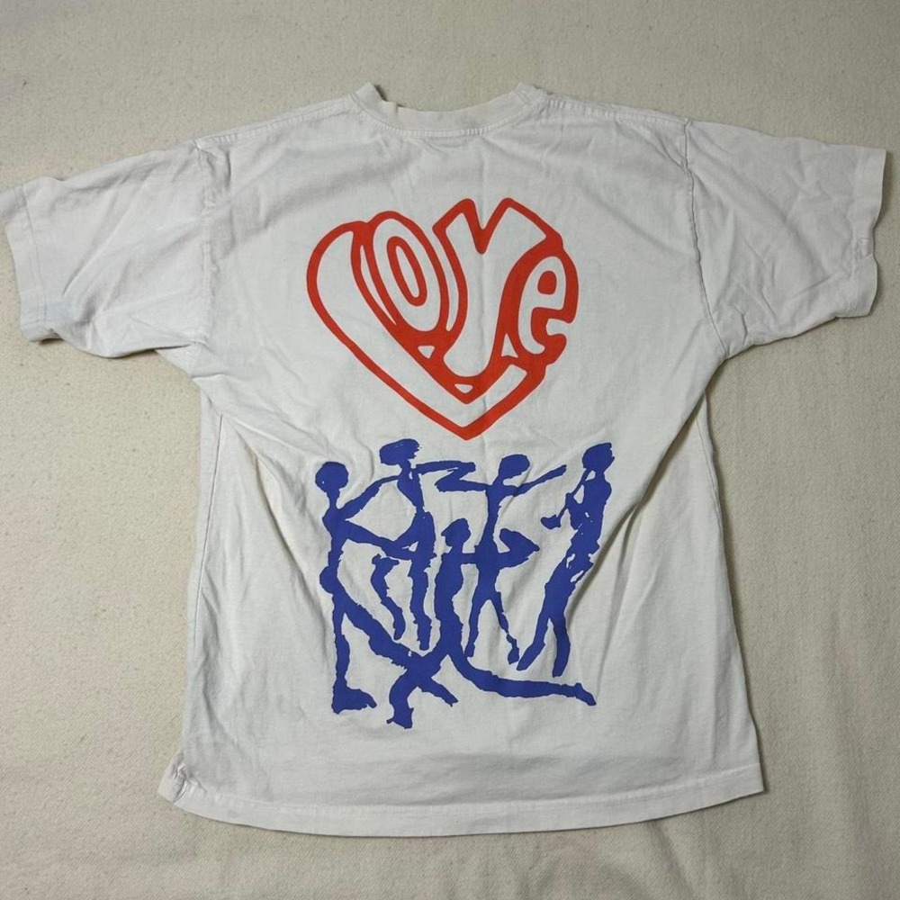OBEY 'Love‎ Over Hate' Mens T-shirt Size Small Beige
